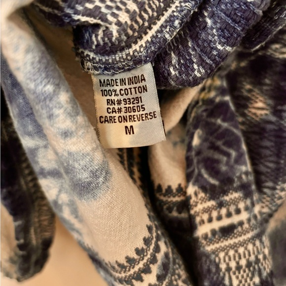 Dylan Embroidery & Tie Dye Indigo Tunic sz m - Picture 6 of 8